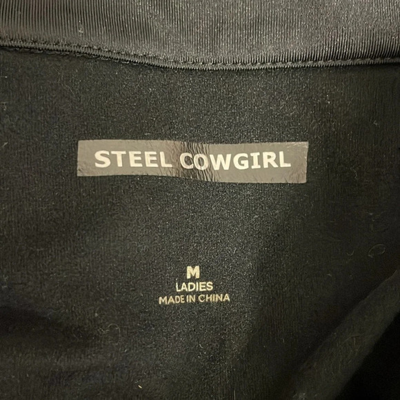 Steel Cowgirl 1/4 Zipper light sweatshirt Riding Shirt Medium Reflective - Picture 7 of 7